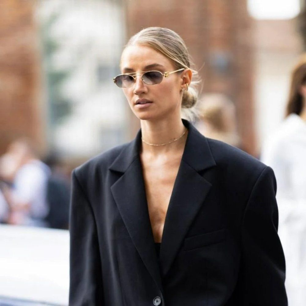 NEW Miu Miu MU54ZS 5AK30C Gold Grey Gradient Mirror Pilot Unisex Sunglasses - Picture 6 of 12